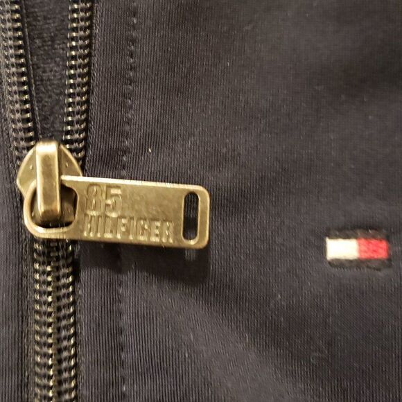 Tommy Hilfiger Boy's Orange Navy Polyester Bomber Jacket - Size XS or 4/5 - Picture 6 of 15